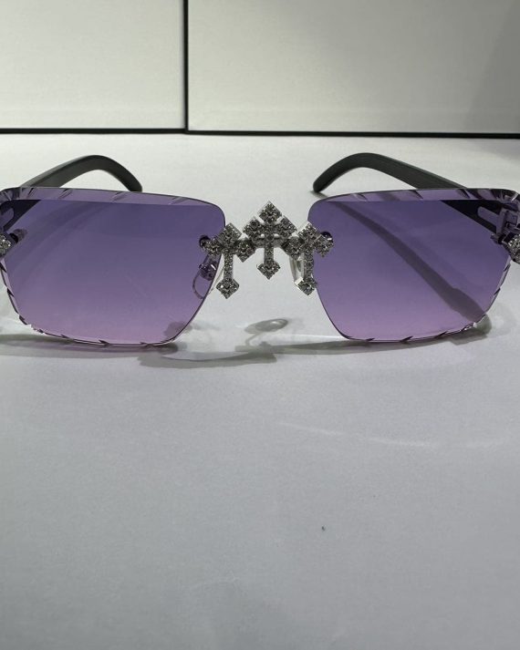 vvs-moissanite-luxury-icedout-glasses-white-gold-cross-purple-lenses